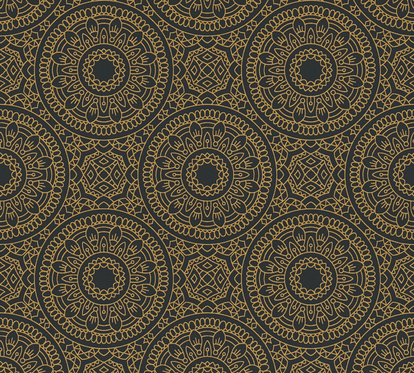 Livingwalls Premium Wall 2 Geometrische Vliestapete Schwarz Gold 10,05 m x 0,53 m
