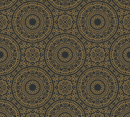 Livingwalls Premium Wall 2 Geometrische Vliestapete Schwarz Gold 10,05 m x 0,53 m