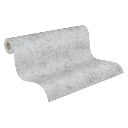 Livingwalls Premium Wall 2 Vliestapete Putzoptik Silber Grau Metallic 10,05 m x 0,53 m