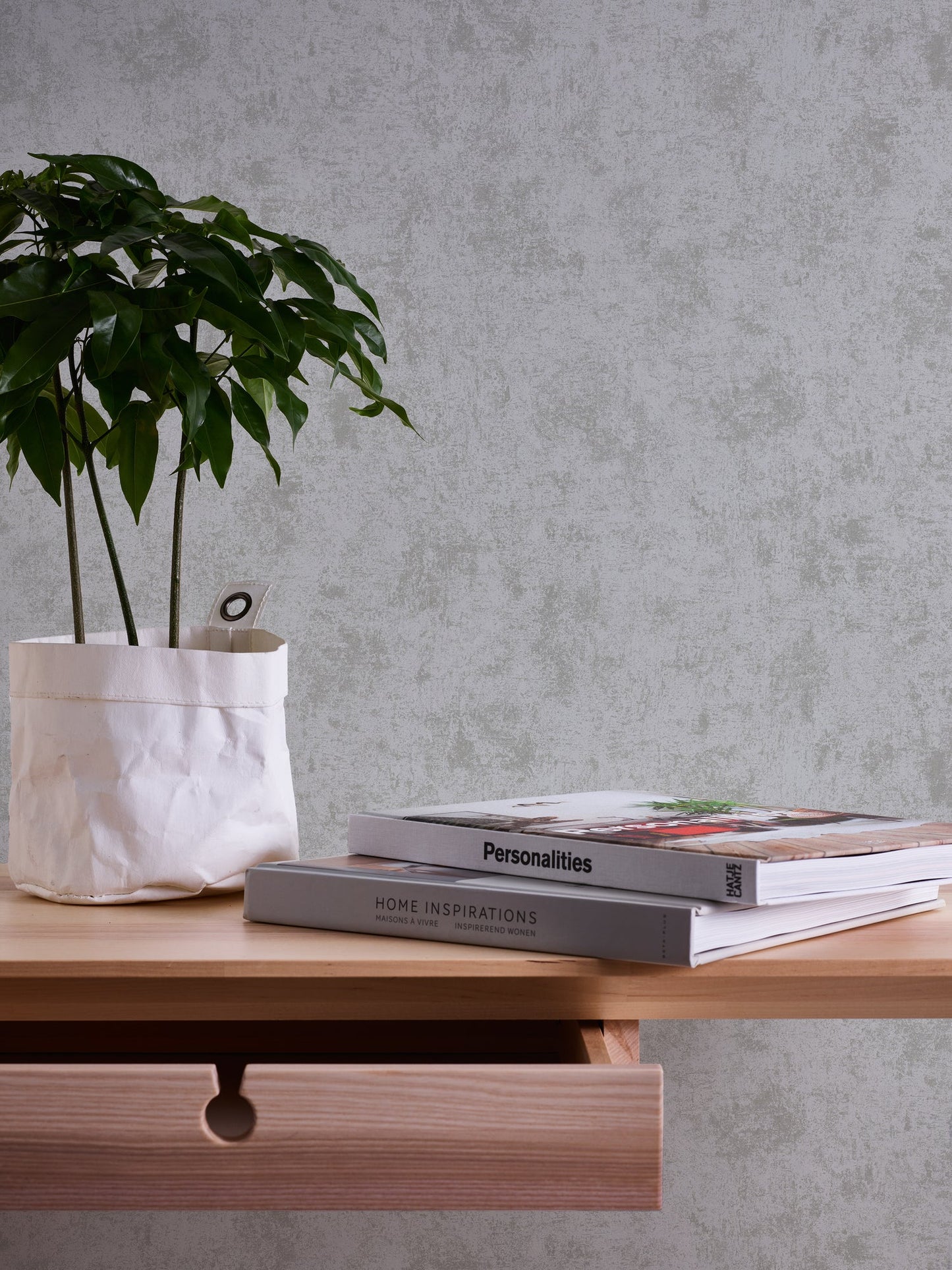 Livingwalls Premium Wall 2 Vliestapete Putzoptik Silber Grau Metallic 10,05 m x 0,53 m