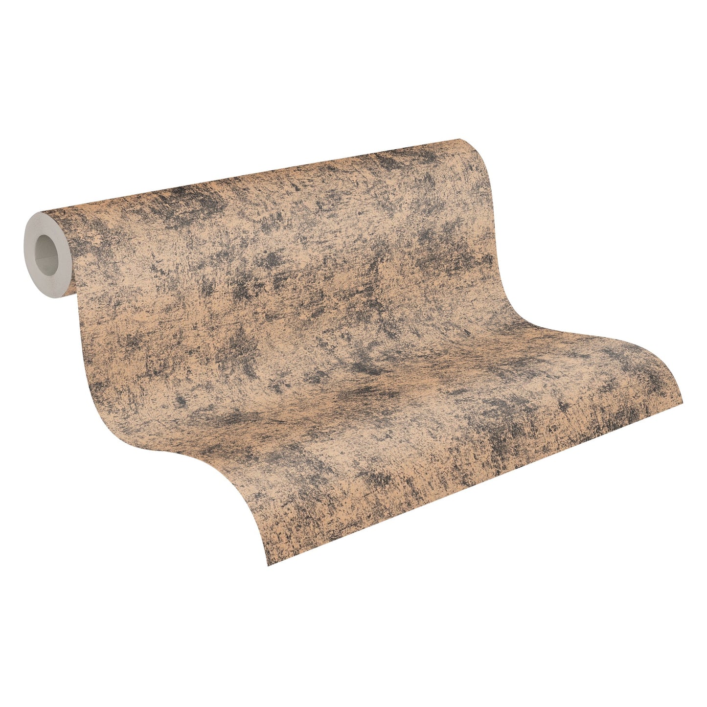 Livingwalls Premium Wall 2 Vliestapete Putzoptik Beige Schwarz Metallic Braun 10,05 m x 0,53 m