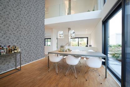 Livingwalls Premium Wall 2 Vliestapete Putzoptik Silber Schwarz Metallic 10,05 m x 0,53 m