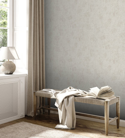 Livingwalls Premium Wall 2 Vliestapete Putzoptik Silber Grau Metallic 10,05 m x 0,53 m