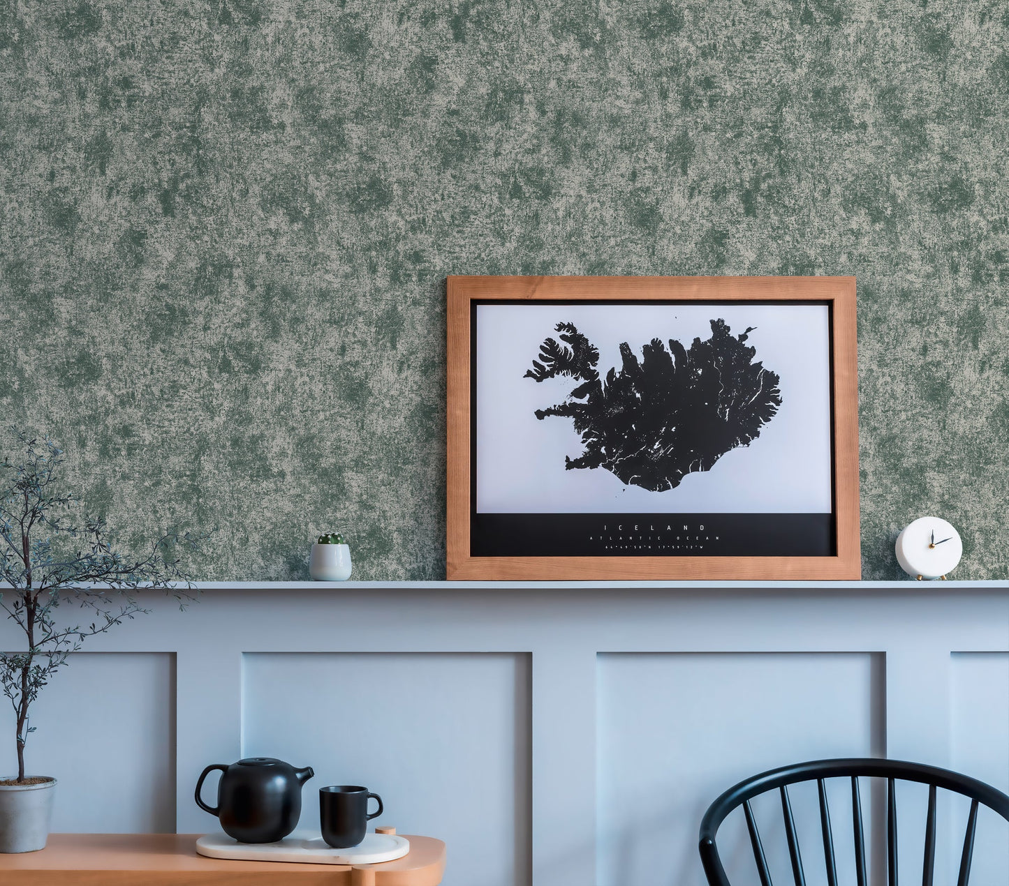 Livingwalls Premium Wall 2 Uni Vliestapete Grün Creme 10,05 m x 0,53 m