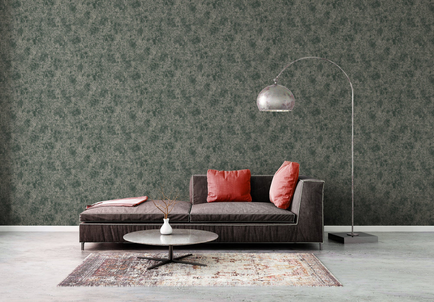 Livingwalls Premium Wall 2 Uni Vliestapete Grün Creme 10,05 m x 0,53 m