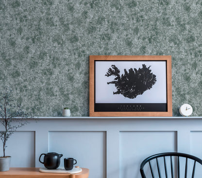 Livingwalls Premium Wall 2 Uni Vliestapete Grün Silber 10,05 m x 0,53 m
