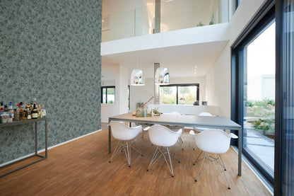Livingwalls Premium Wall 2 Uni Vliestapete Grün Silber 10,05 m x 0,53 m