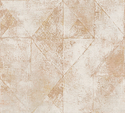 Livingwalls Premium Wall 2 Geometrische Vliestapete Gold Grau 10,05 m x 0,53 m