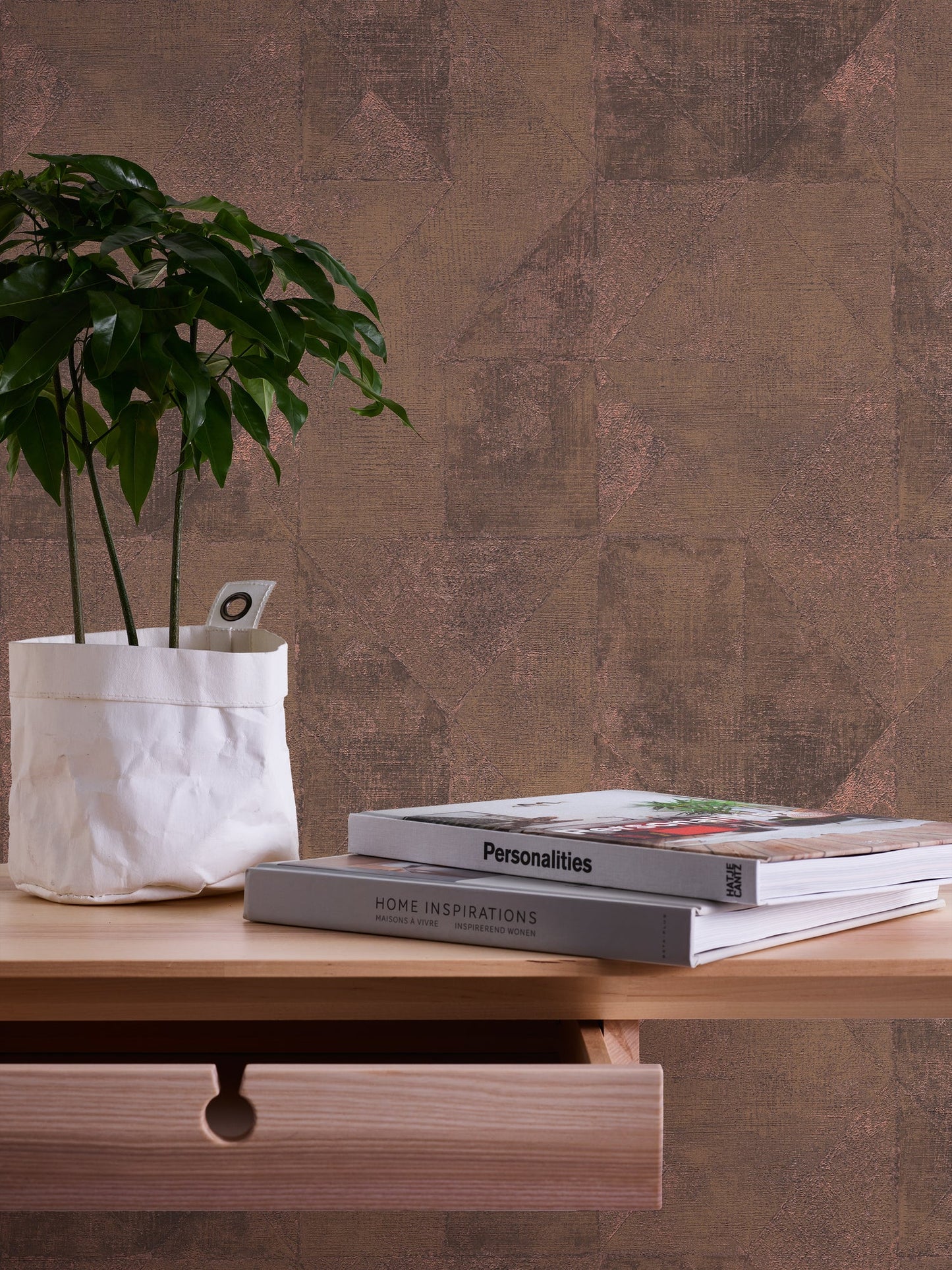 Livingwalls Premium Wall 2 Geometrische Vliestapete Gold Grau 10,05 m x 0,53 m