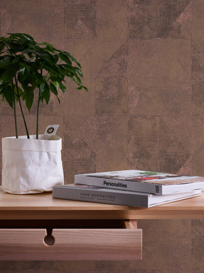 Livingwalls Premium Wall 2 Geometrische Vliestapete Gold Grau 10,05 m x 0,53 m