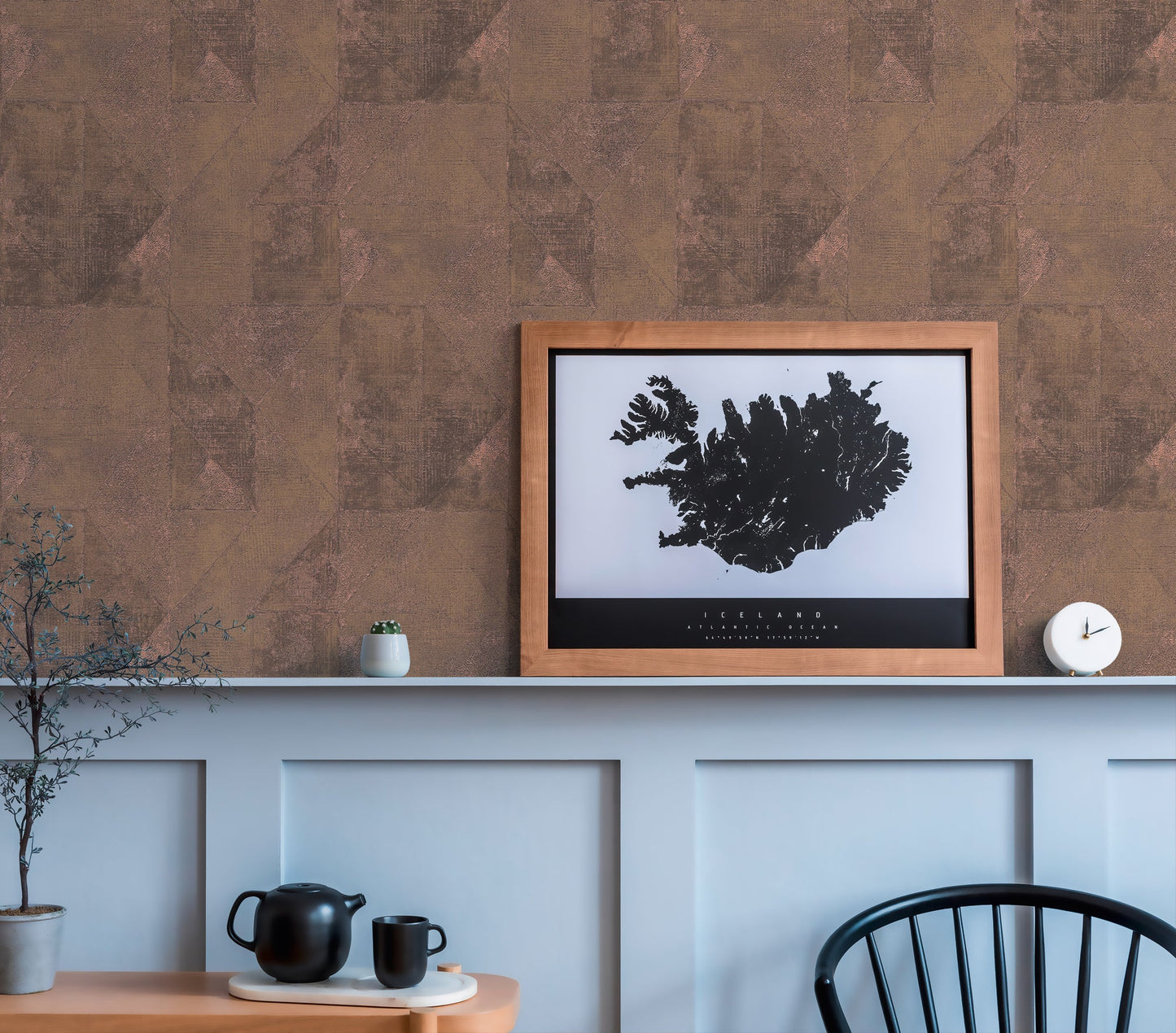 Livingwalls Premium Wall 2 Geometrische Vliestapete Gold Grau 10,05 m x 0,53 m