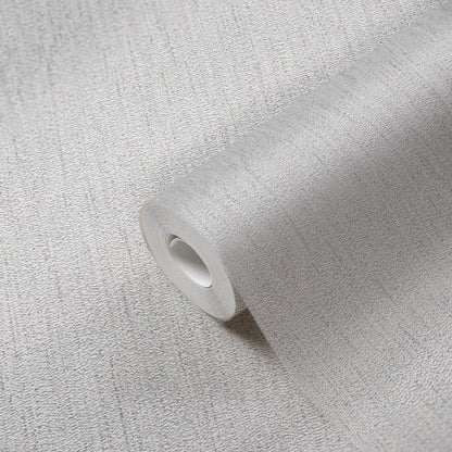 Attractive 2 Schaum-Vliestapete Hellgrau Silber 10,05 m x 0,53 m