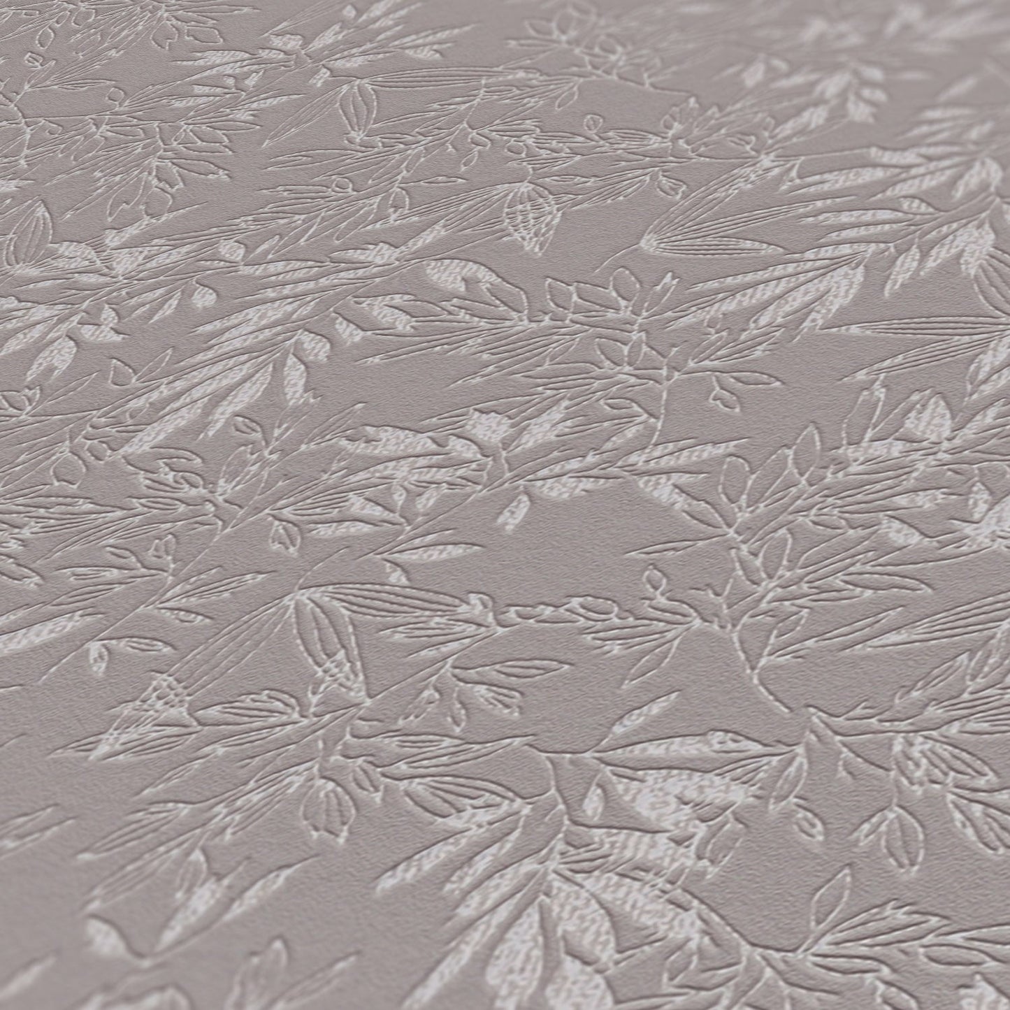 Attractive 2 Florale Vliestapete Grau Hellgrau 10,05 m x 0,53 m