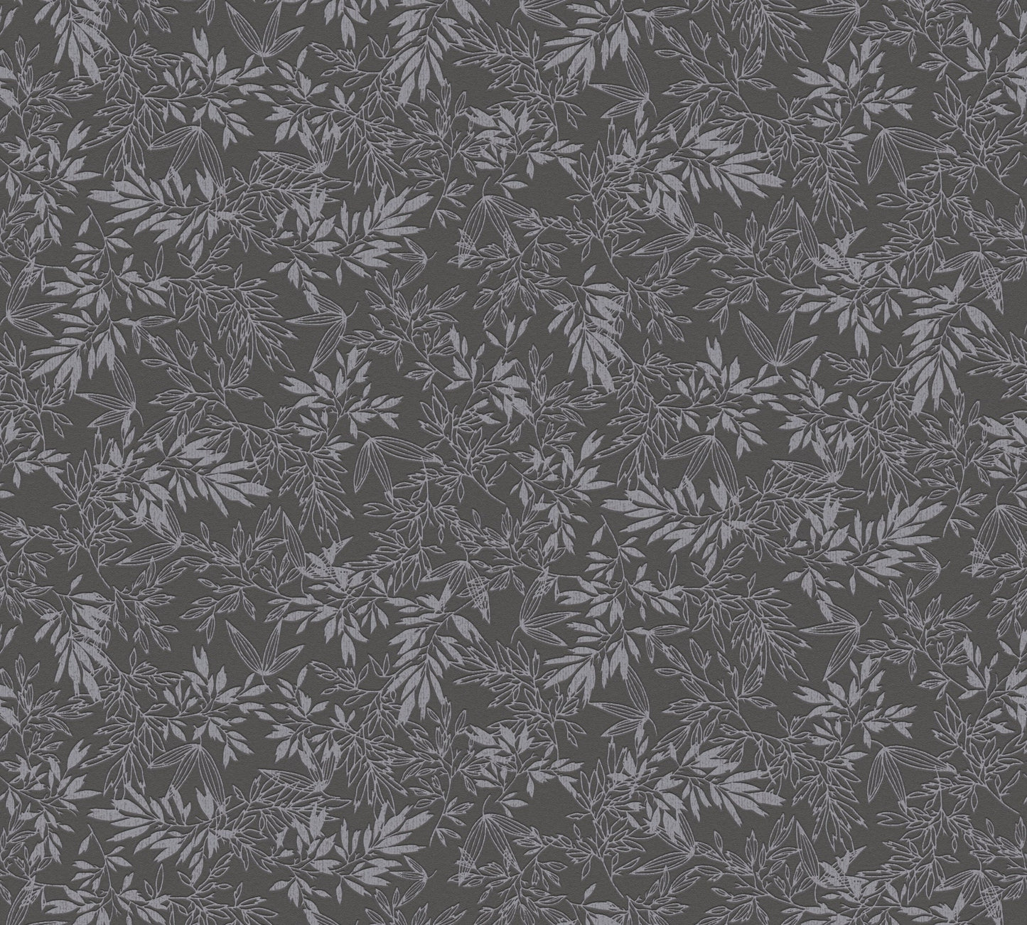 Attractive 2 Florale Vliestapete Schwarz Grau 10,05 m x 0,53 m