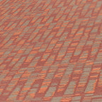 Antigua Retro Vliestapete Rot Orange Greige 10,05 m x 0,53 m