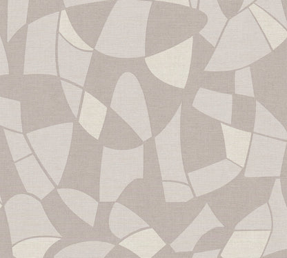 Antigua Geometrische Vliestapete Grau Creme 10,05 m x 0,53 m