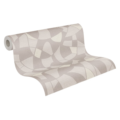 Antigua Geometrische Vliestapete Grau Creme 10,05 m x 0,53 m