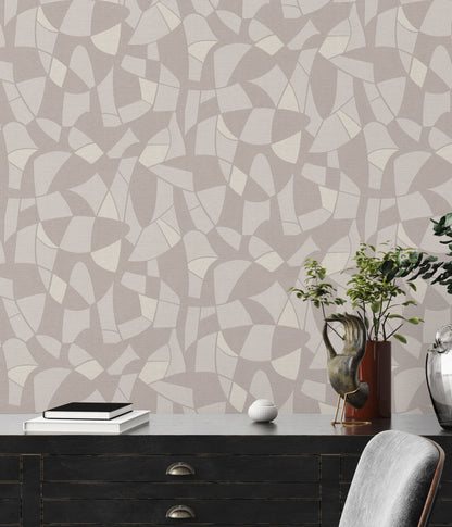 Antigua Geometrische Vliestapete Grau Creme 10,05 m x 0,53 m