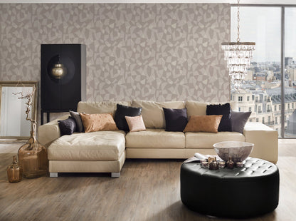 Antigua Geometrische Vliestapete Grau Creme 10,05 m x 0,53 m