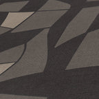 Antigua Geometrische Vliestapete Schwarz 10,05 m x 0,53 m