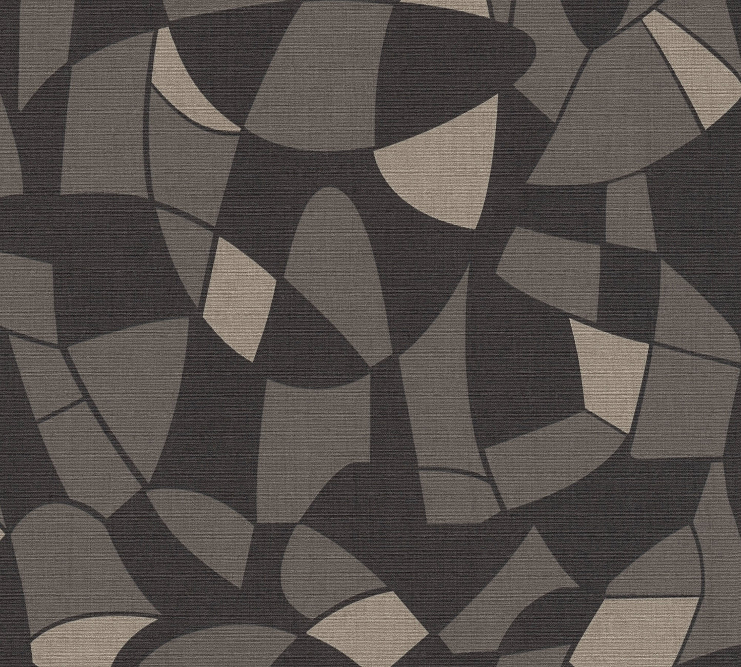 Antigua Geometrische Vliestapete Schwarz 10,05 m x 0,53 m