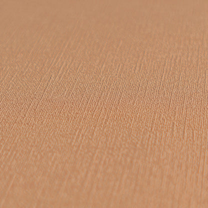 Mustertapete Leinen Terrakotta Klassisch - 10,05 m x 0,53 m