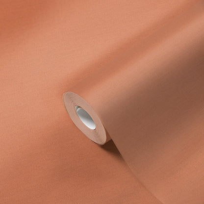 Mustertapete Leinen Orange Klassisch - 10,05 m x 0,53 m