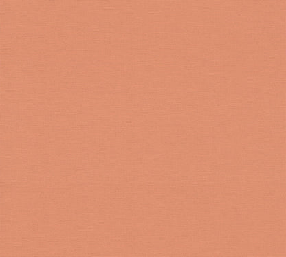 Mustertapete Leinen Orange Klassisch - 10,05 m x 0,53 m