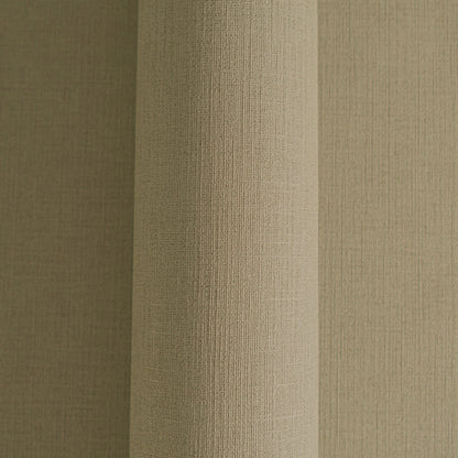 Mustertapete Leinen Khakibraun Klassisch - 10,05 m x 0,53 m