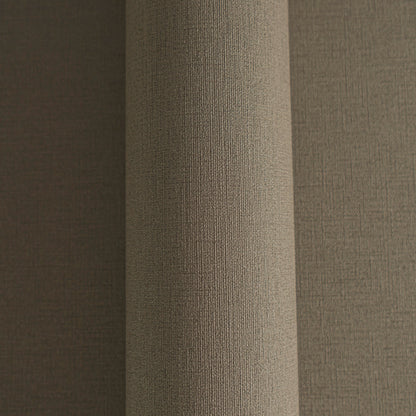 Mustertapete Leinen Dunkelbraun Klassisch - 10,05 m x 0,53 m