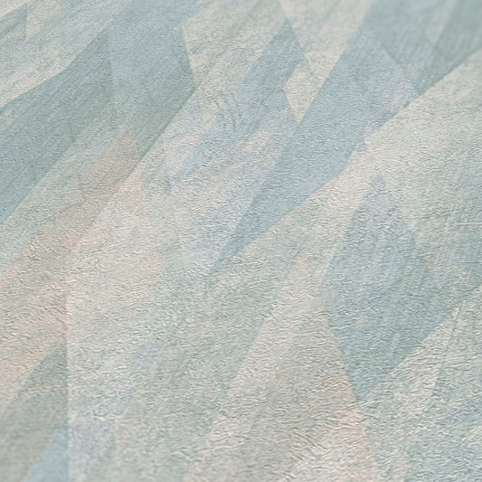 Livingwalls Björn Stockholm Art Déco Vliestapete Türkis Blau Creme 10,05 m x 0,53 m
