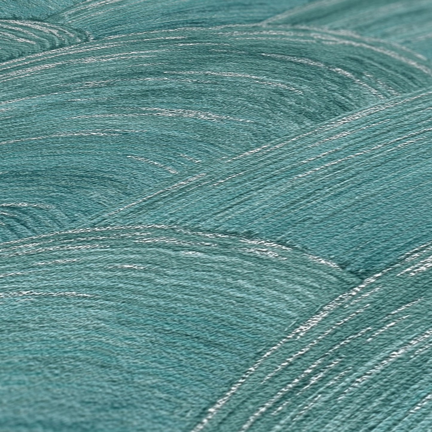 Livingwalls Zoe Miami Geometrische Vliestapete Petrol Silber 10,05 m x 0,53 m