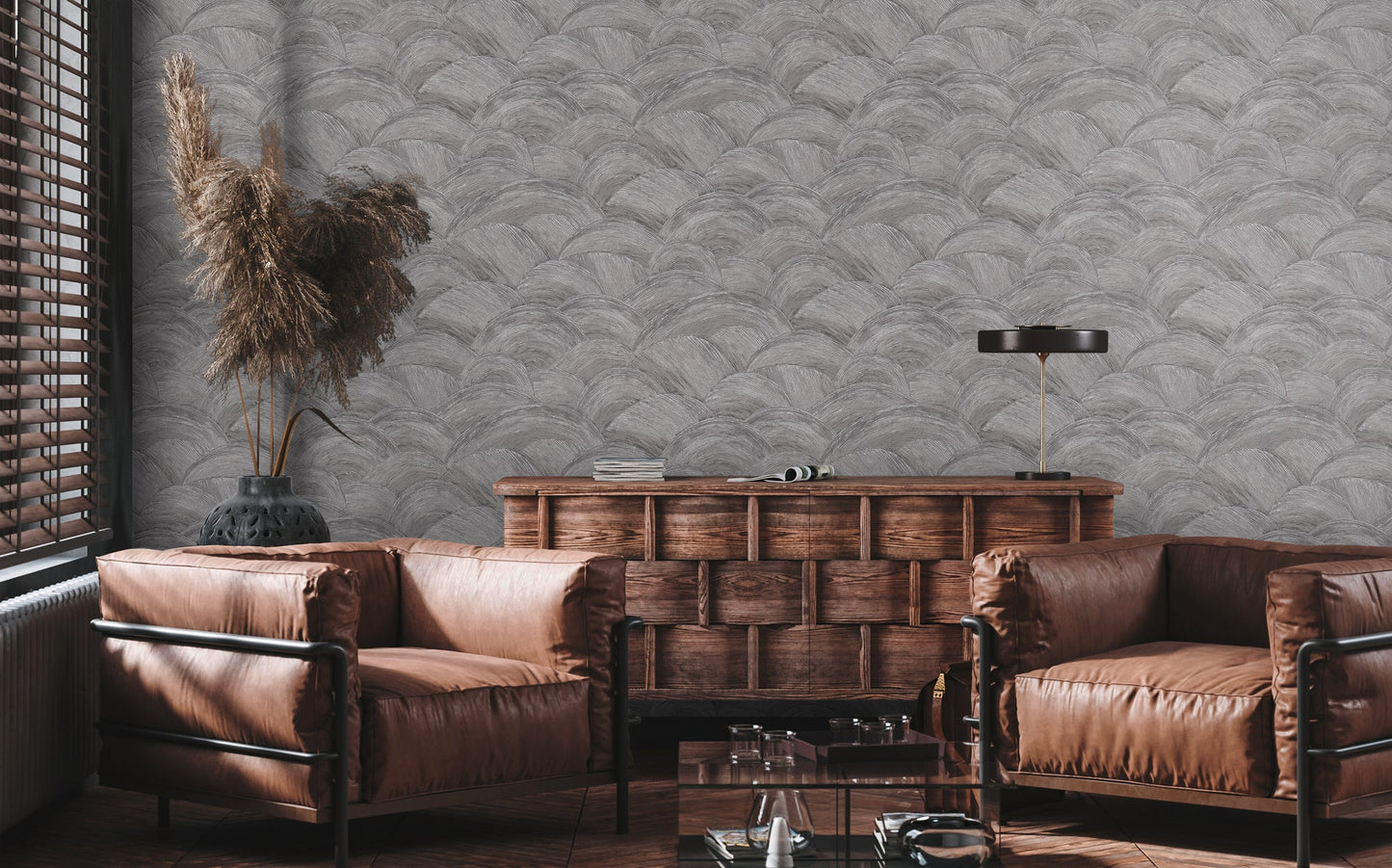Livingwalls Zoe Miami Geometrische Vliestapete Grau Silber 10,05 m x 0,53 m