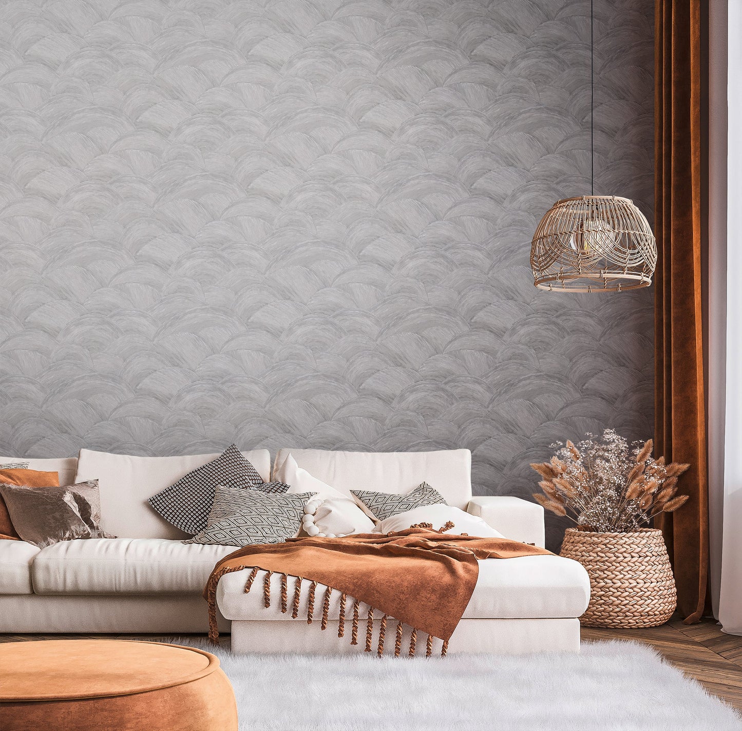 Livingwalls Zoe Miami Geometrische Vliestapete Grau Silber 10,05 m x 0,53 m