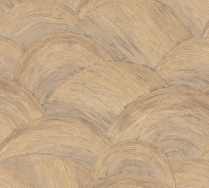 Livingwalls Zoe Miami Geometrische Vliestapete Beige Braun Gold 10,05 m x 0,53 m