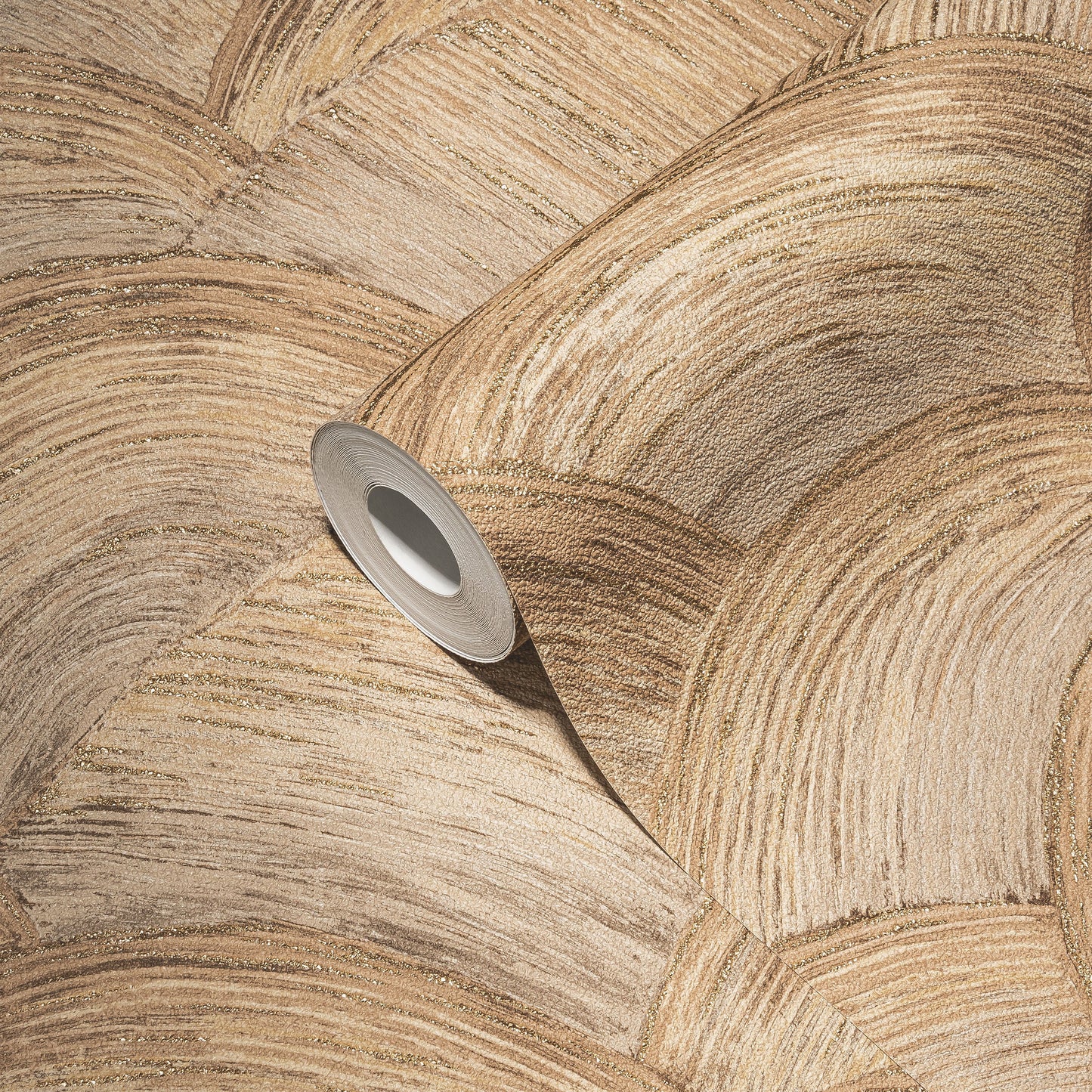 Livingwalls Zoe Miami Geometrische Vliestapete Beige Braun Gold 10,05 m x 0,53 m