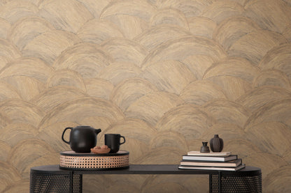 Livingwalls Zoe Miami Geometrische Vliestapete Beige Braun Gold 10,05 m x 0,53 m