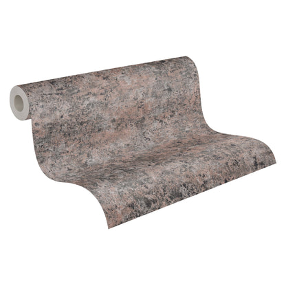 Livingwalls David Vienna Vliestapete Putzoptik Bronze Schwarz Silber 10,05 m x 0,53 m