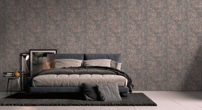 Livingwalls David Vienna Vliestapete Putzoptik Bronze Schwarz Silber 10,05 m x 0,53 m