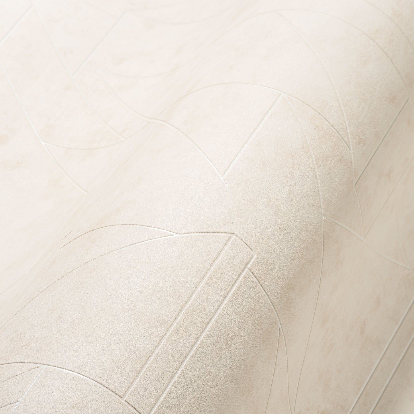 Livingwalls David Vienna Geometrische Vliestapete Creme Weiß Silber 10,05 m x 0,53 m