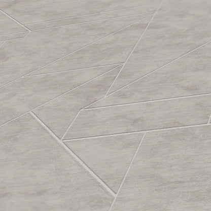 Livingwalls David Vienna Geometrische Vliestapete Grau Silber 10,05 m x 0,53 m