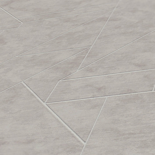 Livingwalls David Vienna Geometrische Vliestapete Grau Silber 10,05 m x 0,53 m