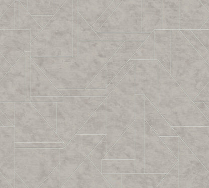 Livingwalls David Vienna Geometrische Vliestapete Grau Silber 10,05 m x 0,53 m
