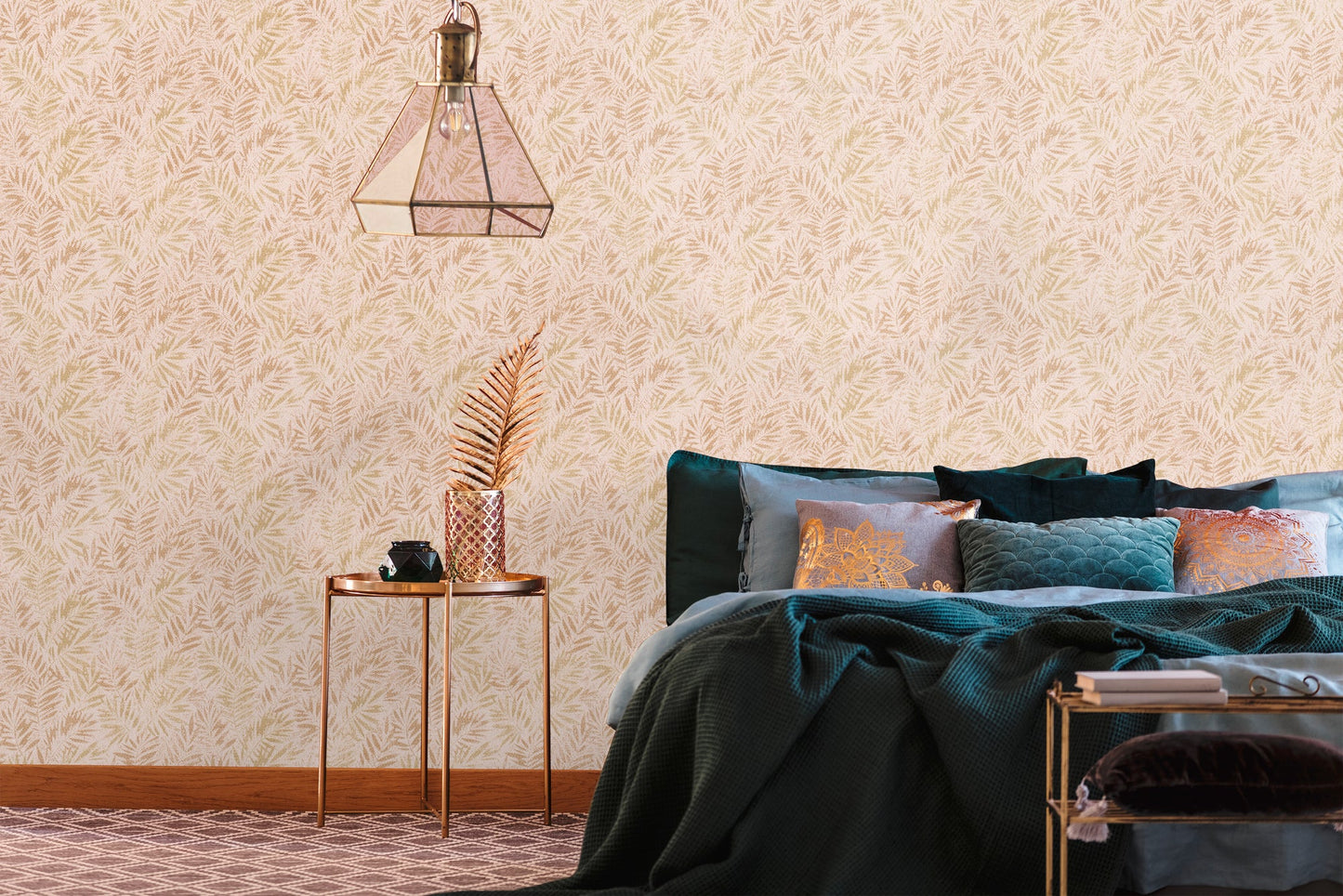 Livingwalls Zoe Miami Metallic Vliestapete Rosa Gold 10,05 m x 0,53 m