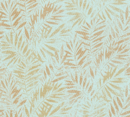 Livingwalls Zoe Miami Metallic Vliestapete Türkis Gold 10,05 m x 0,53 m