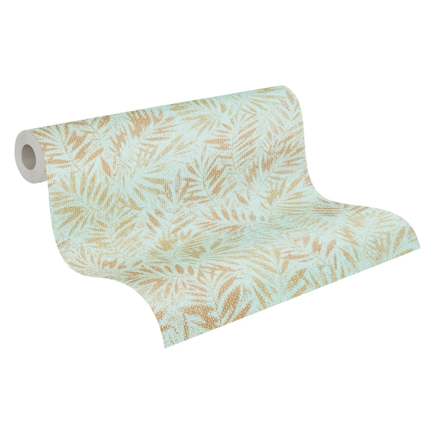 Livingwalls Zoe Miami Metallic Vliestapete Türkis Gold 10,05 m x 0,53 m
