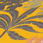 Livingwalls Zoe Miami Blätter Vliestapete Gelb Schwarz Rosa Blau 10,05 m x 0,53 m