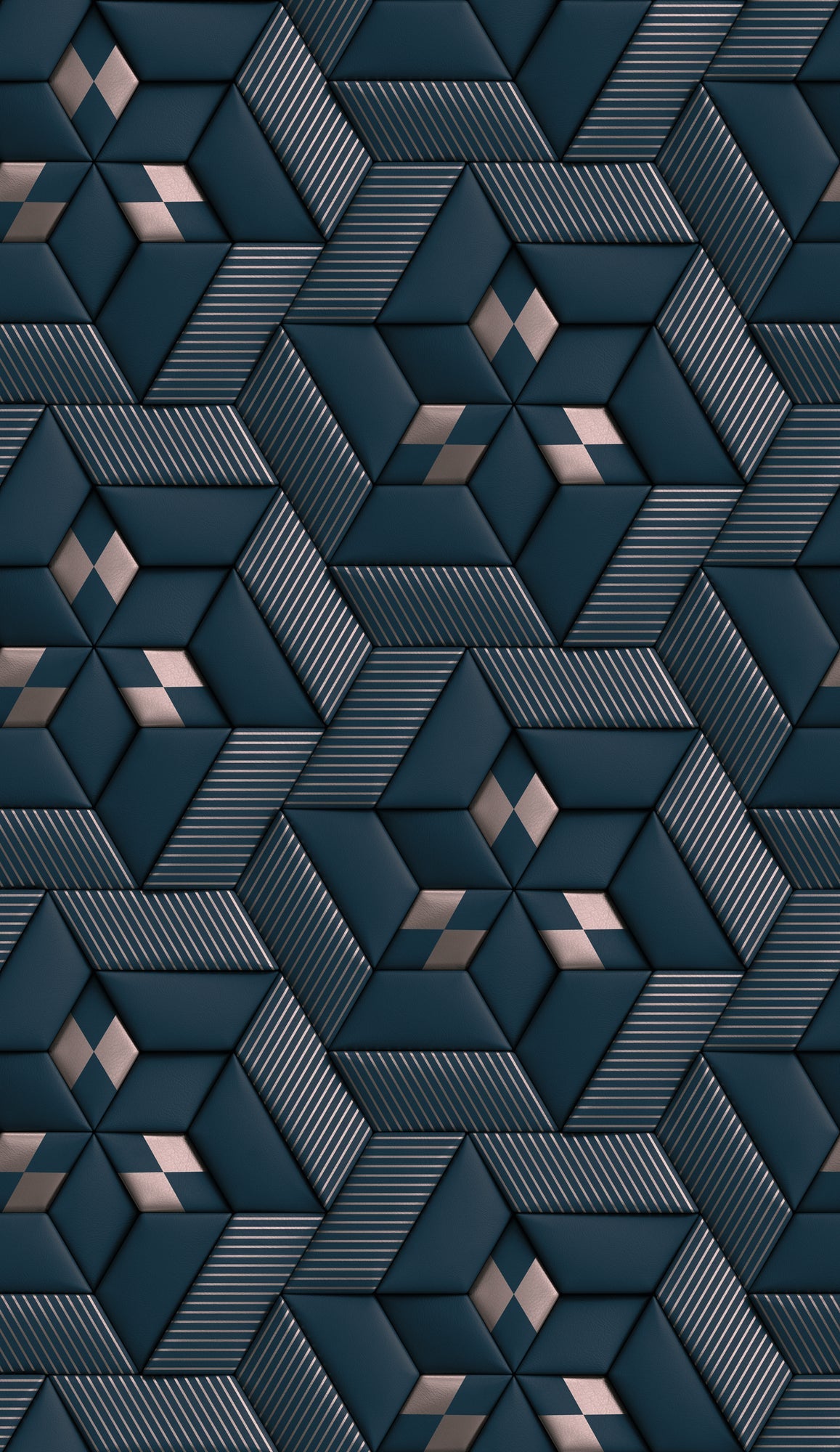 Fototapete Geometrisch Blau - 1,59 m x 2,80 m