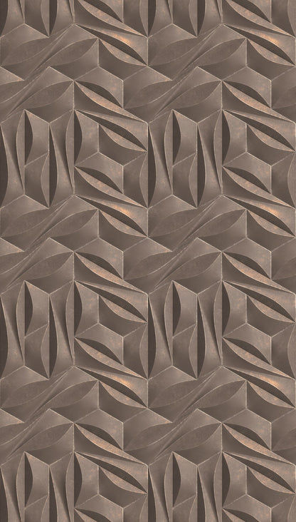 Fototapete Geometrisch Taupe Beige - 1,59 m x 2,80 m