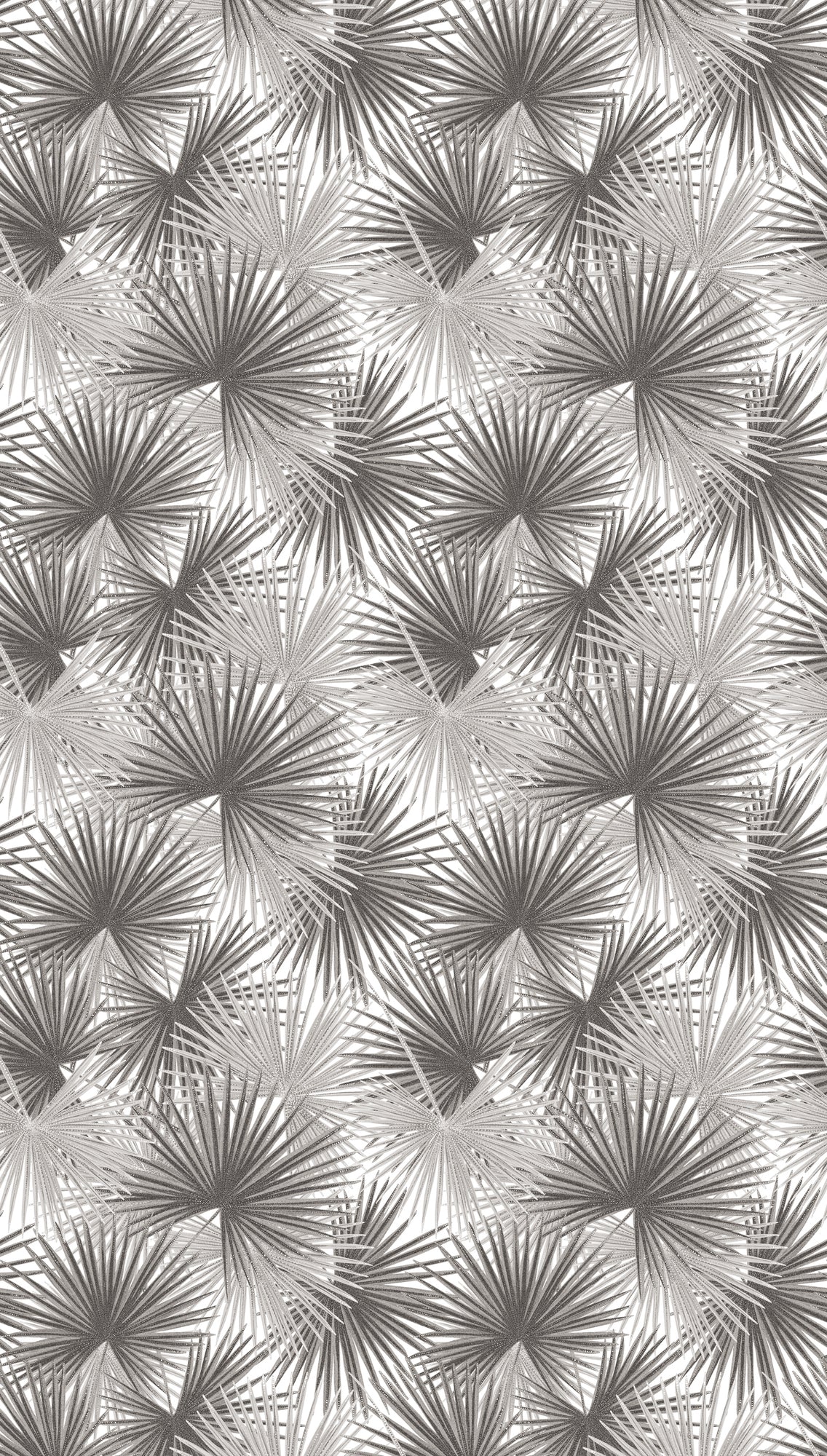 Fototapete Palmenblätter Grau Beige - 1,59 m x 2,80 m